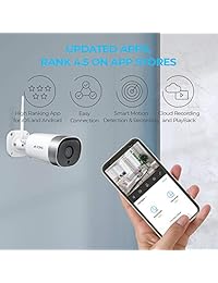 Cámara de seguridad exterior A-Zone LifyShield V1 Wi-Fi, 1080P, IP66, con aplicación