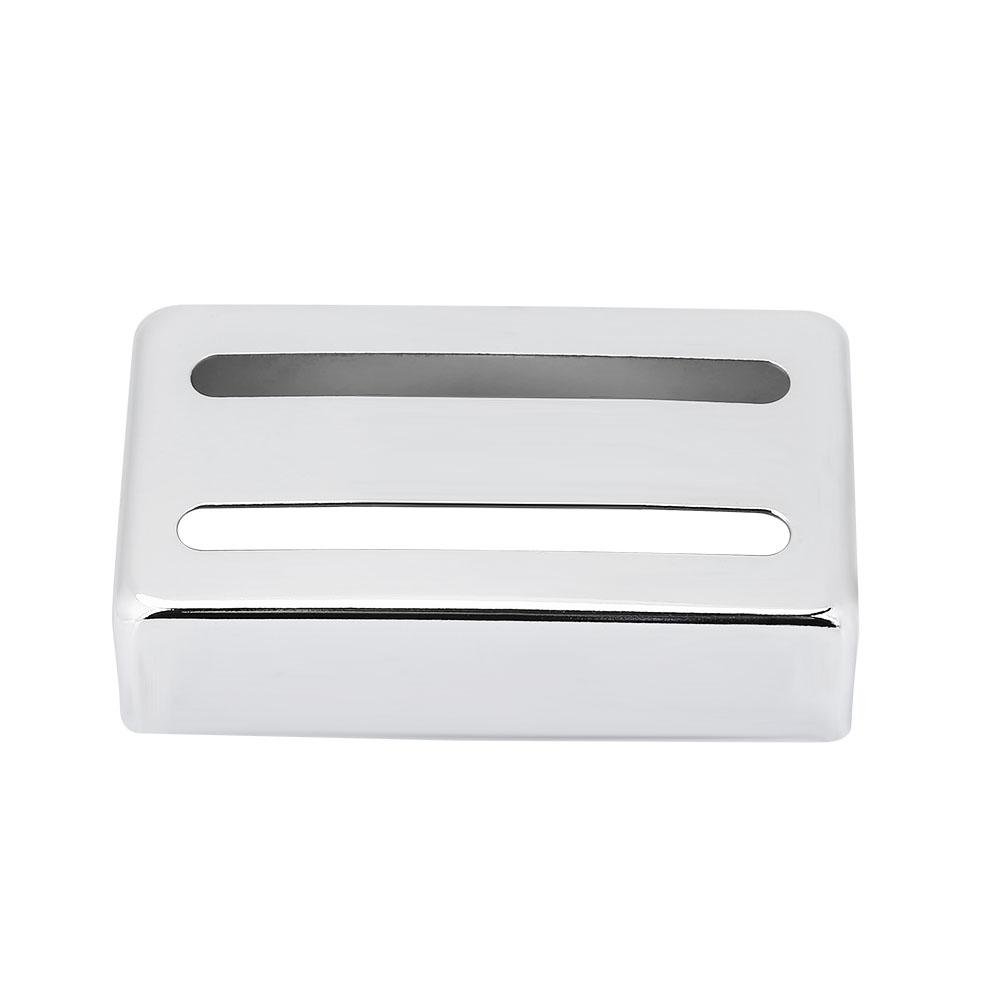 Guitar Pickup Cover, Two Slot Metal Guitar Humbucker Pickup Covers for Electric Guitars Accessory (Silver)