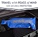 Inprolife LLC Wine Bottle Protector Travel Bag | 3-Pack of 100% Safe Reusable Bubble Bags to Wrap Glass Bottles | Ziplock Sleeve with Break & Leak-Proof Protection | Travel Wine bottle Protector