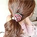 Ruihfas 5Pcs Girls Women Pearls Flower Hair Accessories Elastic Hair Ties Hair Ropes Fashion Headbands Ponytail Holders Hair Rings Hairband