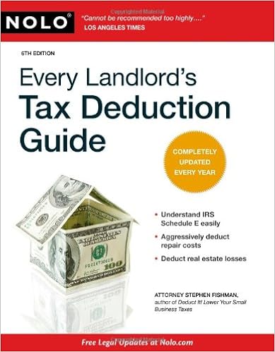 Amazon.com: Every Landlord's Tax Deduction Guide: 9781413310634: Fishman  J.d., Stephen: Books