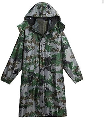 Woodland Camo Digital Poncho for Adults Men Long Style Rain Coat