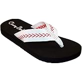 Cocomo Soul Rhinestone Baseball Flip Flops Baseball Sandals