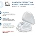 Japanese Line Dental Mouth Guard with Anti-Bacterial Case - Custom Moldable - Pack of 2 Big and Small - Bite Splints for Sleeping - BPA Free