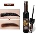 Shouhengda Tattoo Eyebrow Gel Peel Off Natural Eyebrow Long-Lasting Waterproof Tint Dye Cream (A1-Dark Brown)