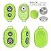 Hapurs Bluetooth Wireless Remote Control Camera Shutter Release Self Timer for iPhone 5S 5C 5 4S 4, iPad Air Mini, Samsung Galaxy S5 S4 S3 Note Tab, Google Nexus, HTC, Sony and other iOS Android Phones - Green