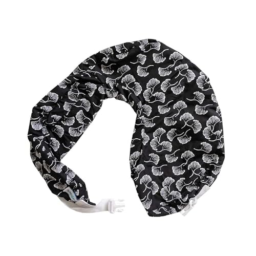 My Brest Friend Original Nursing Pillow Cover - Black Flowing Fans