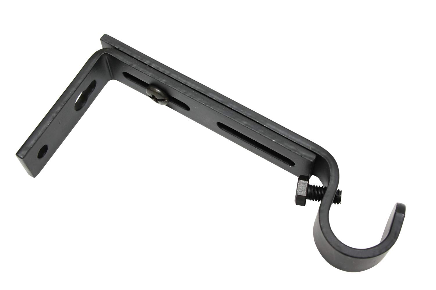 Gardinia Memhi 2, 11521 Extendible Support for Diameter 16 mm Black Matt Single Program 10-14 cm