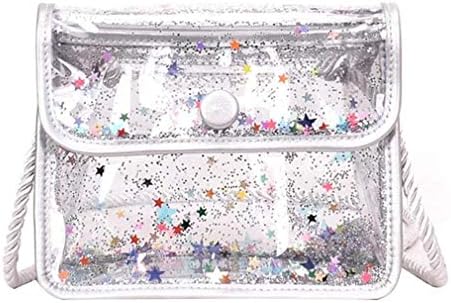 Women PVC Clear Shoulder Bags Stars Dots Jelly Messenger Bags Stars
