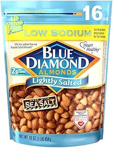 Amazon.com : Blue Diamond Almonds, Low Sodium Lightly ...