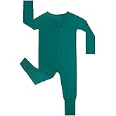 GUISBY Rayon Baby Footless Pajamas, Long Sleeve with 2 Way Zippers Rompers Sleepers