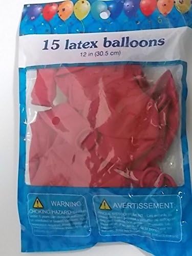 Latex Party Balloons - Choose Your Colors and Styles (15, Red)