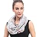 Lina & Lily Chihuahua Dog Print Women's Infinity Scarf Lightweight (Light Gray)