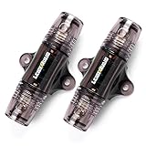 LEIGESAUDIO Copper 4 8 10 Gauge AWG Wire Inline Amplifier Fuse Holder With Mini ANL 60 Amp Fuse,2 Pack