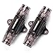 LEIGESAUDIO Copper 4 8 10 AWG Gauge 60Amp Wire Inline Mini ANL Amplifier Fuse Holder-2 Pack