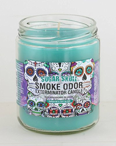Smoke Odor Exterminator 13oz Jar Candle, Sugar Skull