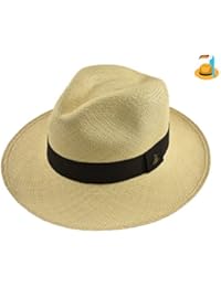 Original Panama Hat - Natural Classic Fedora - Toquilla Straw - Handmade in Ecuador (XXLarge | 62cm - 63cm)