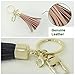 Womens's Leather Tassel Charm Women Handbag Wallet Accessories Key Rings