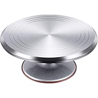 Kootek Aluminium Alloy Revolving Cake Stand 12 Inch Rotating Cake Turntable for Cake, Cupcake Decorating Supplies