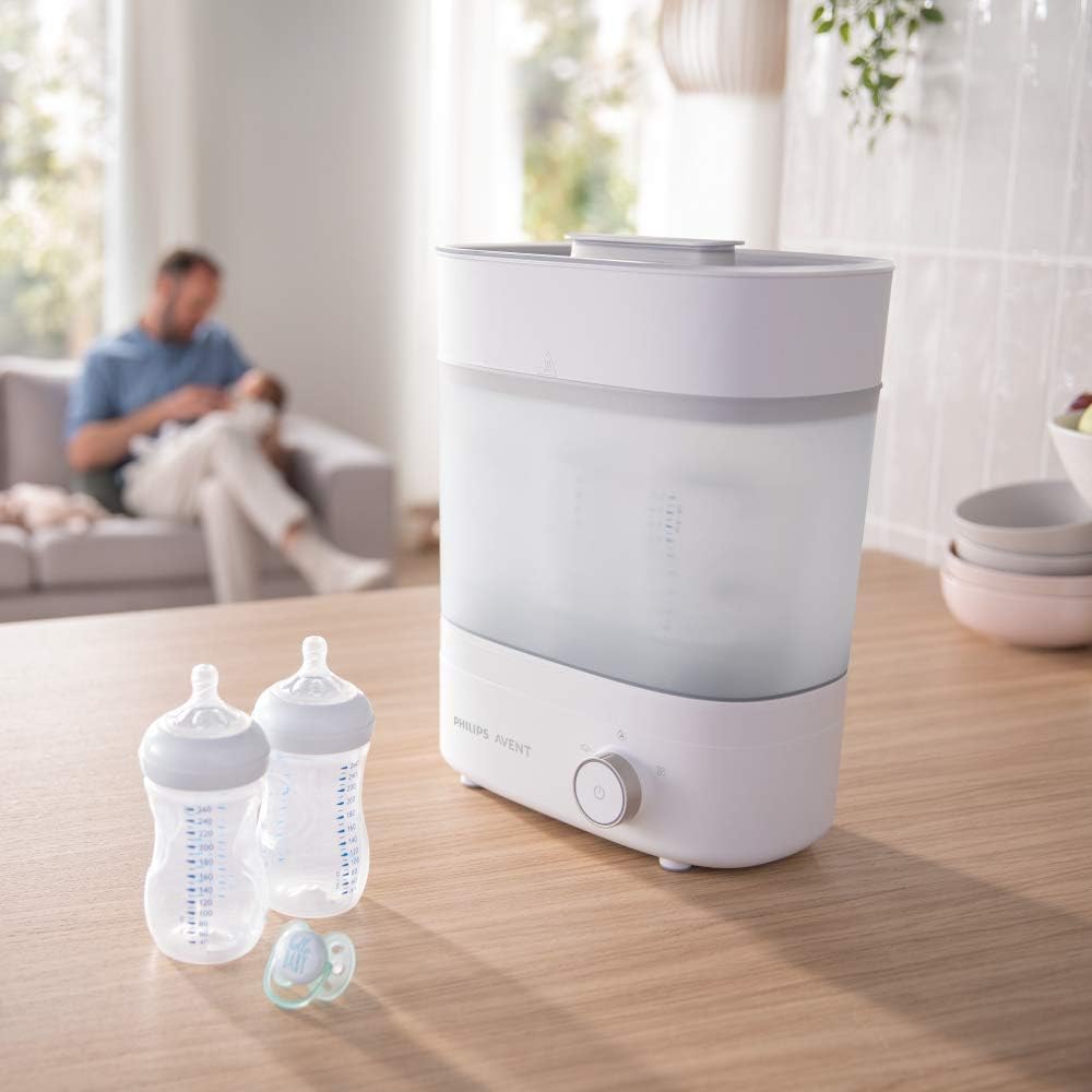 Philips Avent Premium Bottle Steriliser & Dryer, Kills 99.9% of Germs*, Stays Sterile for 24 Hours*, SCF293/01: Amazon.co.uk: Baby