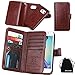 Galaxy S6 Edge Plus Case, Wallet Leather Flip Card Holder Case, 2 in 1 Detachable Magnetic Back Cover for Galaxy S6Edge Plus G9280 (NOT for S6/S6edge)