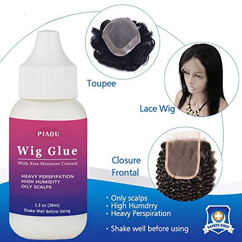 Lace Wig Glue 1.3OZ Hair Replacement AdhesiveInvisible Bonding Glue Extra Moisture Control