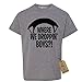 NuffSaid Youth Where We Droppin Boys T-Shirt - Video Game Tee (YL: 14-16, Oxford - Black Ink)