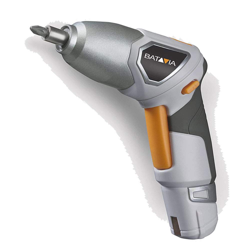 Batavia Cordless Electric Screwdriver with Rapid/Fast Flashcell 60 Seconds Battery Charging Technology with Rear Flashlight and 6 Screw Bits