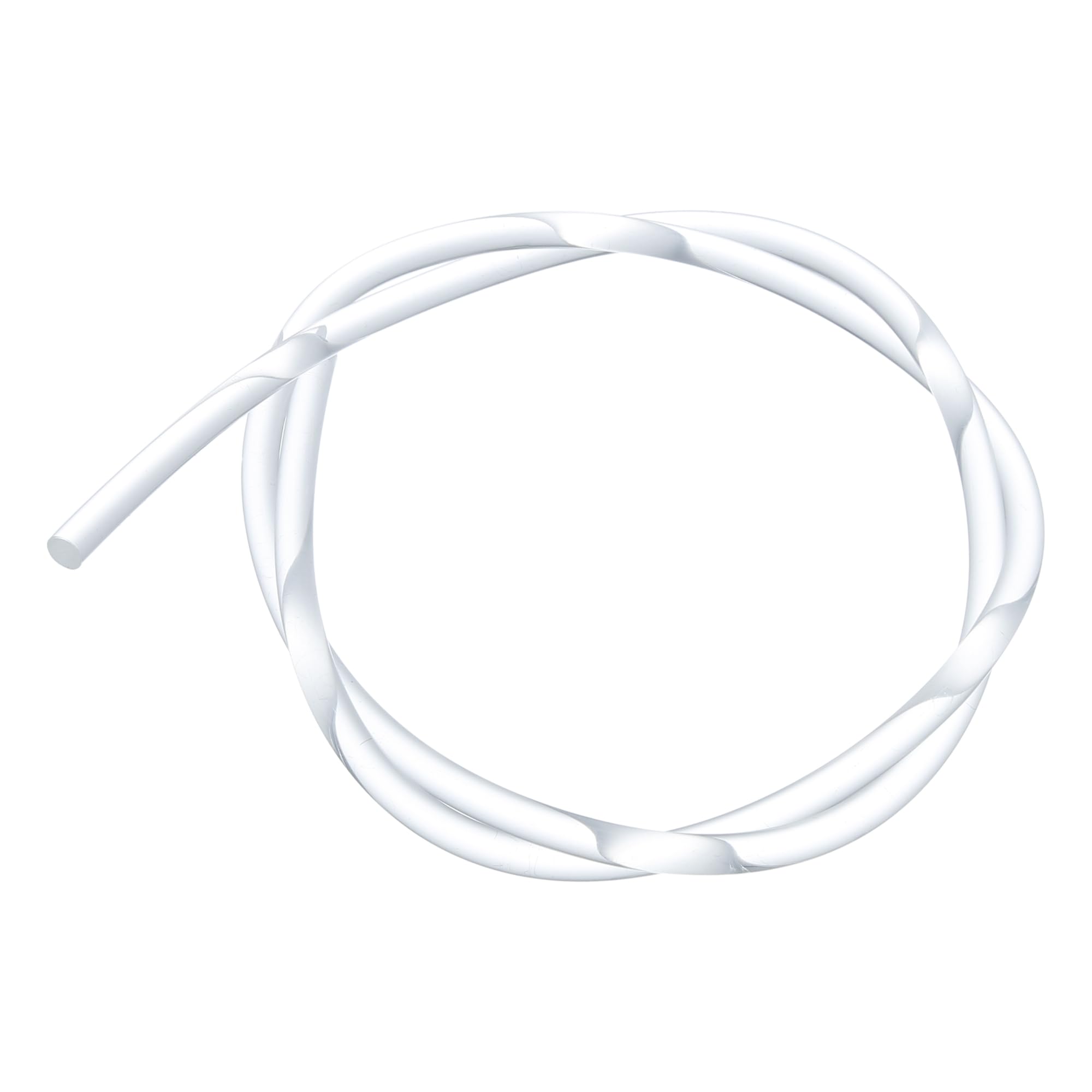 X AUTOHAUX 8mm 0.31" 1m 3.28ft Universal Car Fiber Optic Cable Clear - 1 Pcs