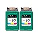 Valuetoner Remanufactured Ink Cartridge Replacement for HP 93 CC581FN C9361WN (2 Tri-Color) 2 Pack