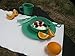 Camp Mess Kit. Premium Eco-Friendly, Bamboo Fiber, Biodegradable Portable Outdoor Tableware Dinnerware Set. Lightweight, Practical, Perfect Camps, Family Vacations, Hiking and Backpacking.
