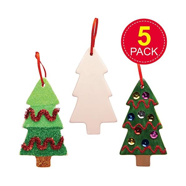 Baker Ross AW986 Christmas Tree Ornaments Pack of 5