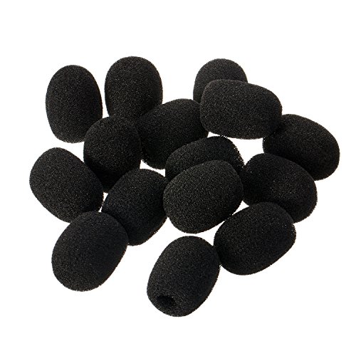 eBoot-Lapel-Headset-Microphone-Windscreens-Foam-Microphone-Covers-Mini-Size-15-Pack