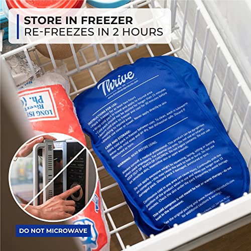 Thrive Reusable Ice Packs for Injuries Pack of 2 Regular Gel Ice
