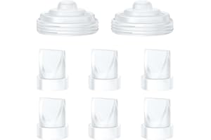 IVARONAL 6Pcs Duckbill Valves and 2Pcs Diaphragm Compatible with Momcozy M5 Breast Pump, Breast Pump Replacement Accessories for Momcozy M5, Replacement Accessories
