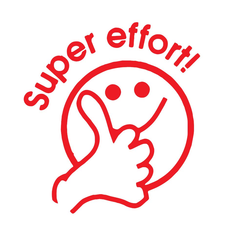 Super Effort! - Thumbs Up Stamper - Red