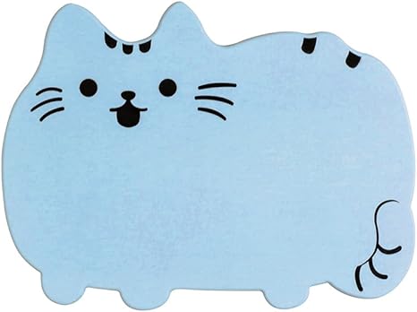 Amazon 猫の珪藻土バスマット 風呂マット 足ふきマット 消臭 速乾 防カビ 防ダニ 抗菌 約40cm 30cm ブルー 浴室足ふきマット ホーム キッチン オンライン通販