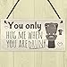 RED OCEAN Funny Toilet Bathroom Sign For Door Hanging Plaque For House Friendship Vintage Wall Gift