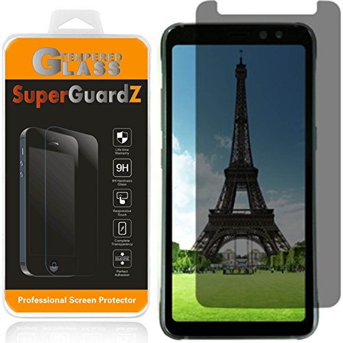 [2-PACK] Samsung Galaxy S8 Active [NOT For Samsung S8 / S8+] Privacy Screen Protector Tempered Glass [Anti-Spy], SuperGuardZ, 9H Anti-Scratch, 2.5D Round Edge, Anti-Bubble [Lifetime Replacements]