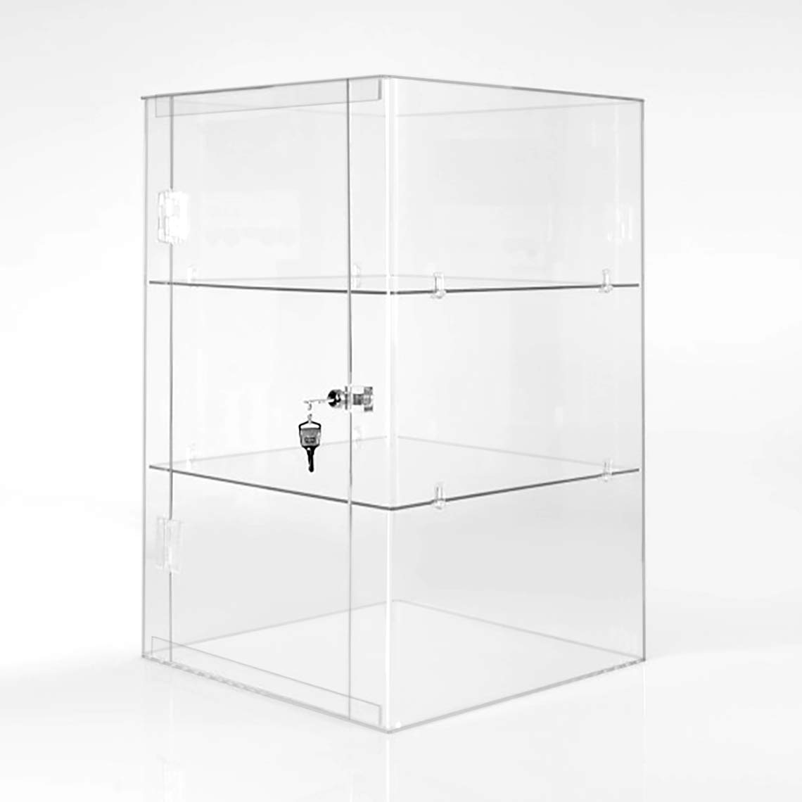 Lockable Shelved Clear Acrylic Countertop Display Cabinet Amazon