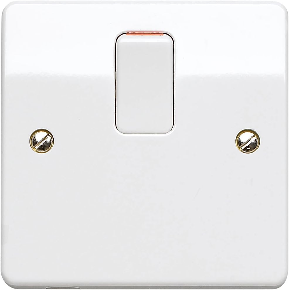 Mk K5403WHI 20A Double Pole Switch, Standard White