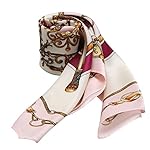 100% Silk Scarf Neckerchief Small Square Print Scarves Women 100% Silk Scarf Neckerchief Small Square Print Scarves Women