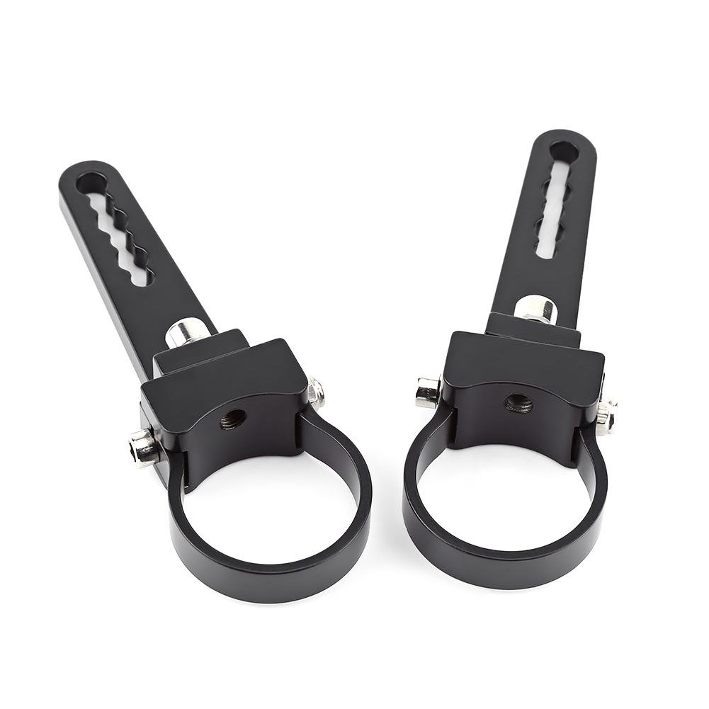 1.5-3in Work LED Light Mount Bracket, Aluminum Tube Bull/Roll Bar Mount Bracket Clamps Holder for Car Off Road Work LED Light (2in)