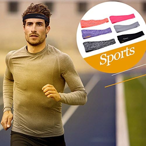 Sports Sweatbands Headbands Athletic GYM Yoga Wicking Elastic Non Slip Stretchy lightweight Easy Clean Men Women Unisex Running football Cycling Hiking Training Tennis