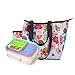 Dimayar bento lunch box 3 Pieces 1 Insulated Lunch Bag by lunch bags for women insulated bento lunch bag,Full Zipper Closure Lunch Bags