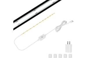 Tatazone Bright COB Sewing Machine Light with Touch Dimmer, 6500K Dimmable Uniform Sewing Light Strip, 144 LEDs Cool White Sewing Light