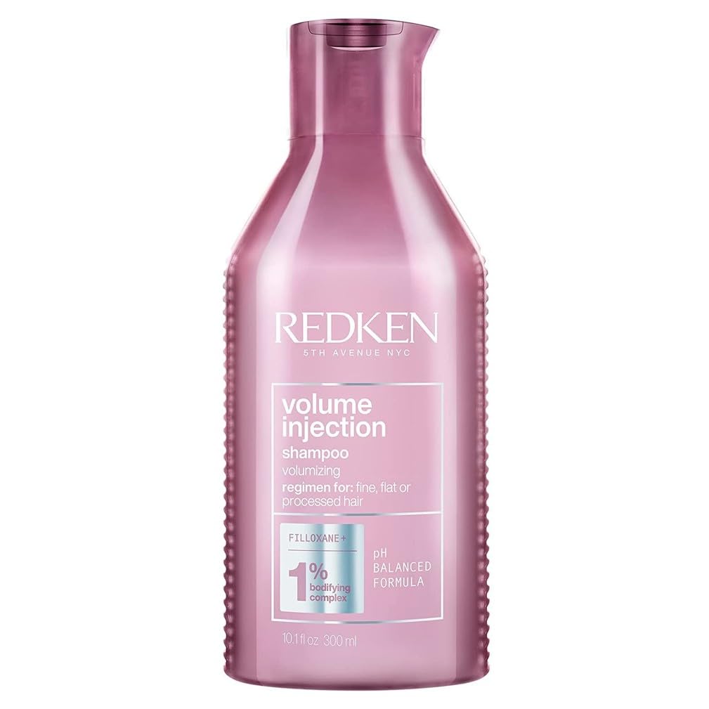 REDKEN | Volume Injection, Shampoo, For Flat/Fine Hair, Citric Acid, Adds Lift & Volume, 300 ml