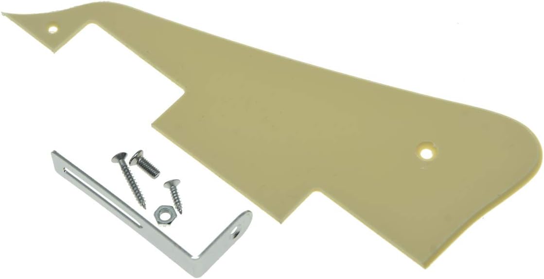 Les Paul Guitar Pickguard 3ply Vintage White Fits Epiphone LP-313-VW