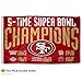 San Francisco 49ers Double Sided 5 Time Super Bowl Champions Flag