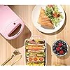 Breakfast-Sandwich-Maker-Household-Waffle-Maker-Multifunctional-Double-Sided-Heating-Toast-Press-Toaster-Panini-Toaster-Quiche-Gift-Red Breakfast Sandwich Maker, Household Waffle Maker Multifunctional Double-Sided Heating Toast Press Toaster Panini Toaster Quiche Gift-Red